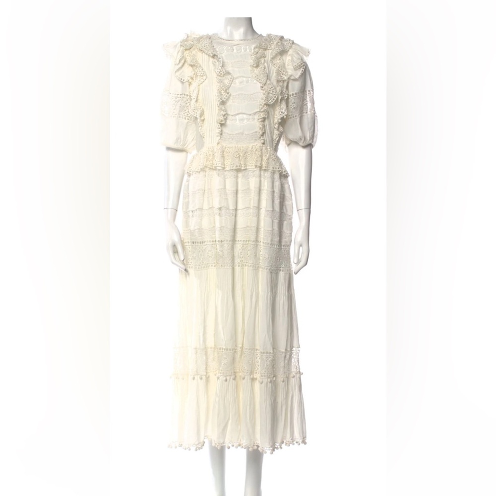 Ulla Johnson Cream Lace Maxi Dress